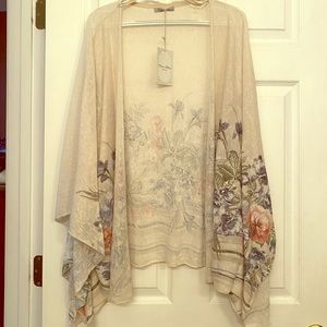 Light sweater/shawl cardigan floral